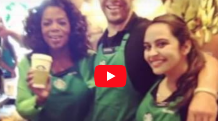 Oprah Drops by Starbucks in Montecito