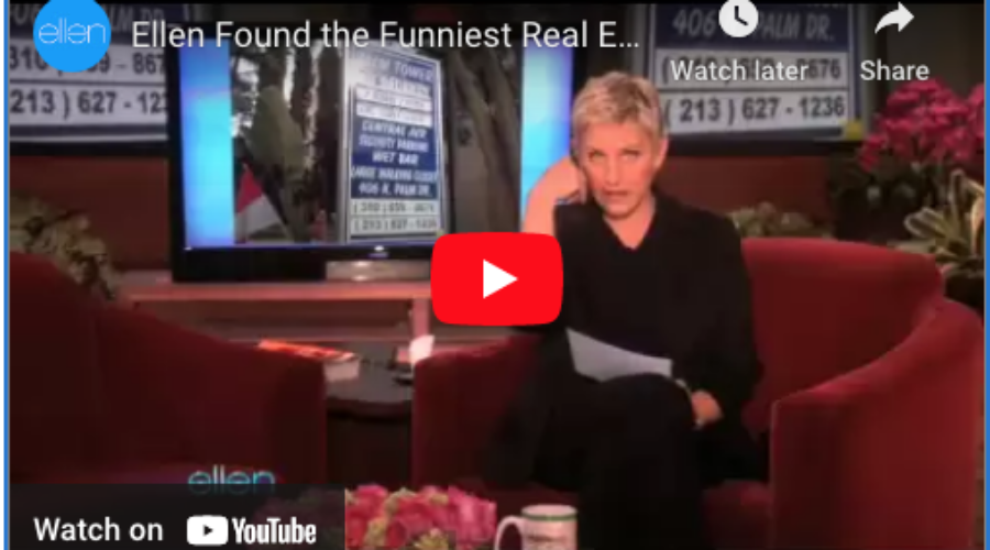 Ellen Degeneres Finds Some Funny Real Estate Ads!