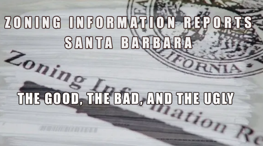 Zoning Informatioo Report Santa Barbara