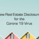 New Corona Virus Real Estate Disclosures