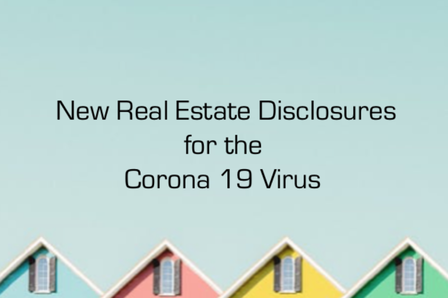 New Corona Virus Real Estate Disclosures