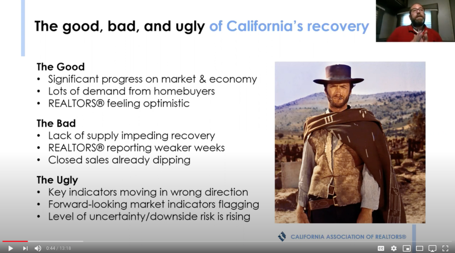 July 30, 2020: California's economic recovery has made significant progress, but many key indicators point to more bumps in the road. Tune in to this Southern California economic update for the most up-to-date economic and housing market information.