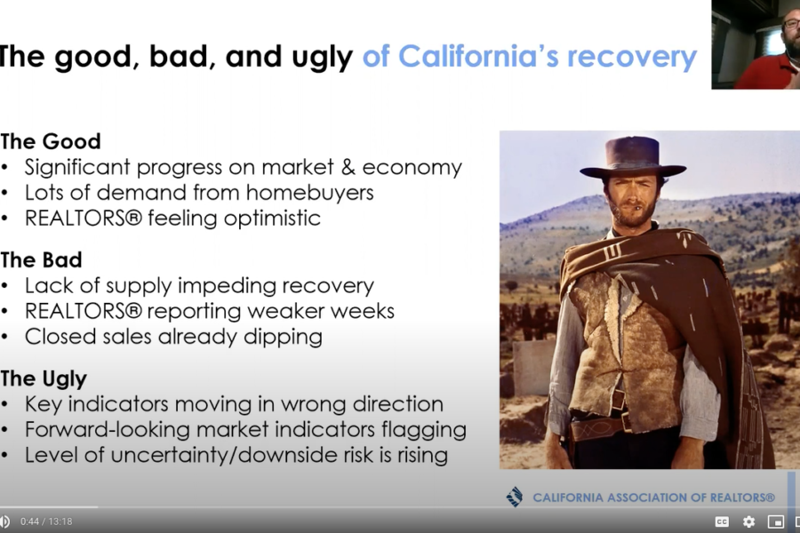 July 30, 2020: California's economic recovery has made significant progress, but many key indicators point to more bumps in the road. Tune in to this Southern California economic update for the most up-to-date economic and housing market information.